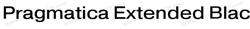 Pragmatica Extended Black字体转换